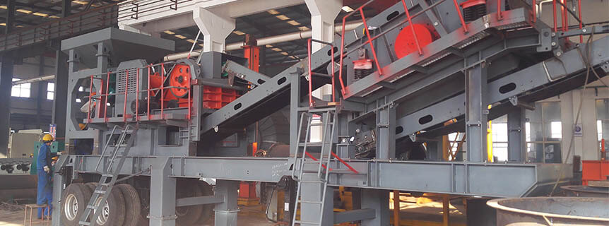 A mobile crushing plant under inspection.jpg A mobile crushing plant under inspection.jpg
